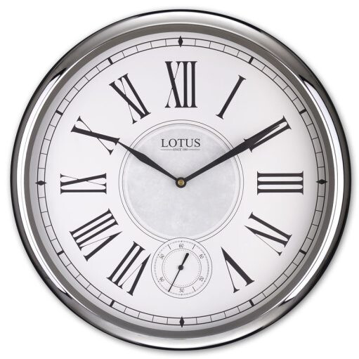 ساعت دیواری فلزی مدل CARLO رنگ SILVER