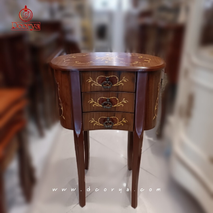 میزتلفن سه کشو معرق G008