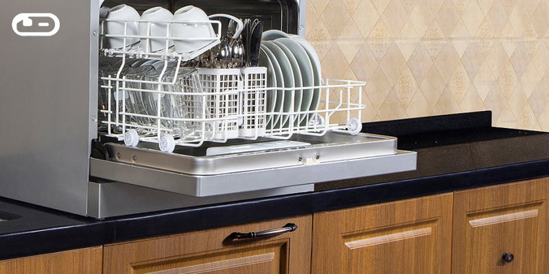 مصرف اب کمتر در ماشین ظرفشویی رومیزی