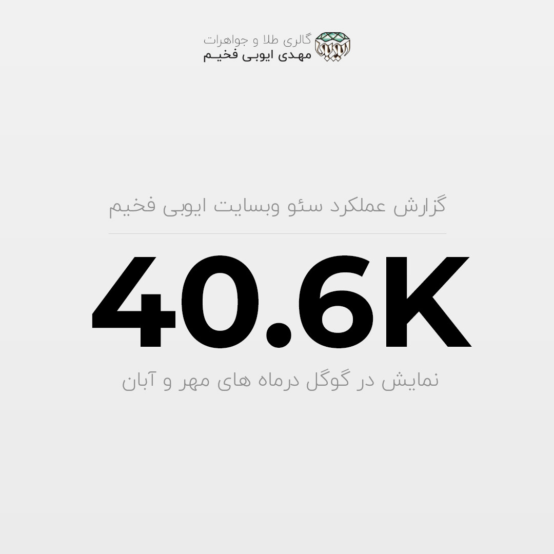 سئو وبسایت گالری طلا و جواهرات مهدی ایوبی