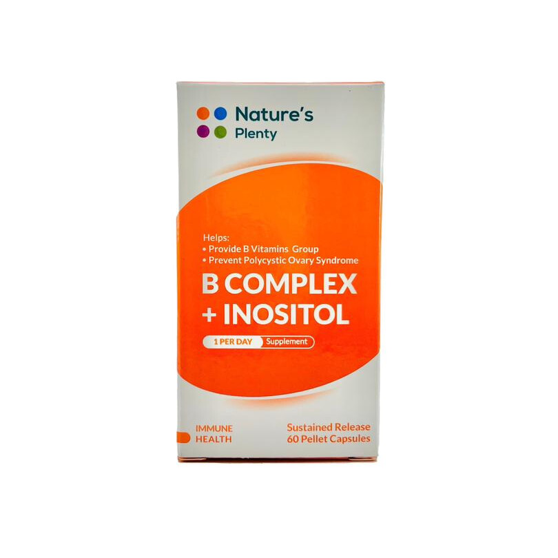 قرص ب کمپلکس و اینوزیتول نیچرز پلنتی - ۶۰ عددی