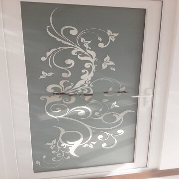درب UPVC طرح دار
