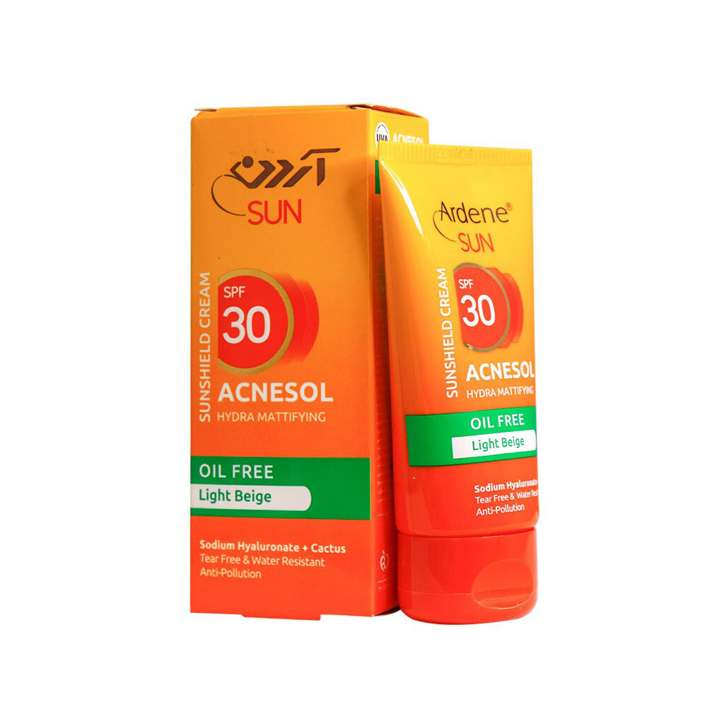 کرم ضد آفتاب acnesol آردن spf30 رنگ بژ روشن