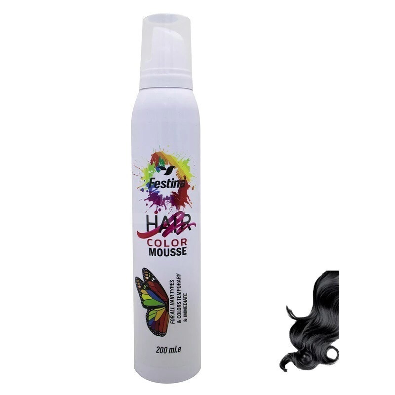 موس مو رنگی فستینا رنگ مشکی