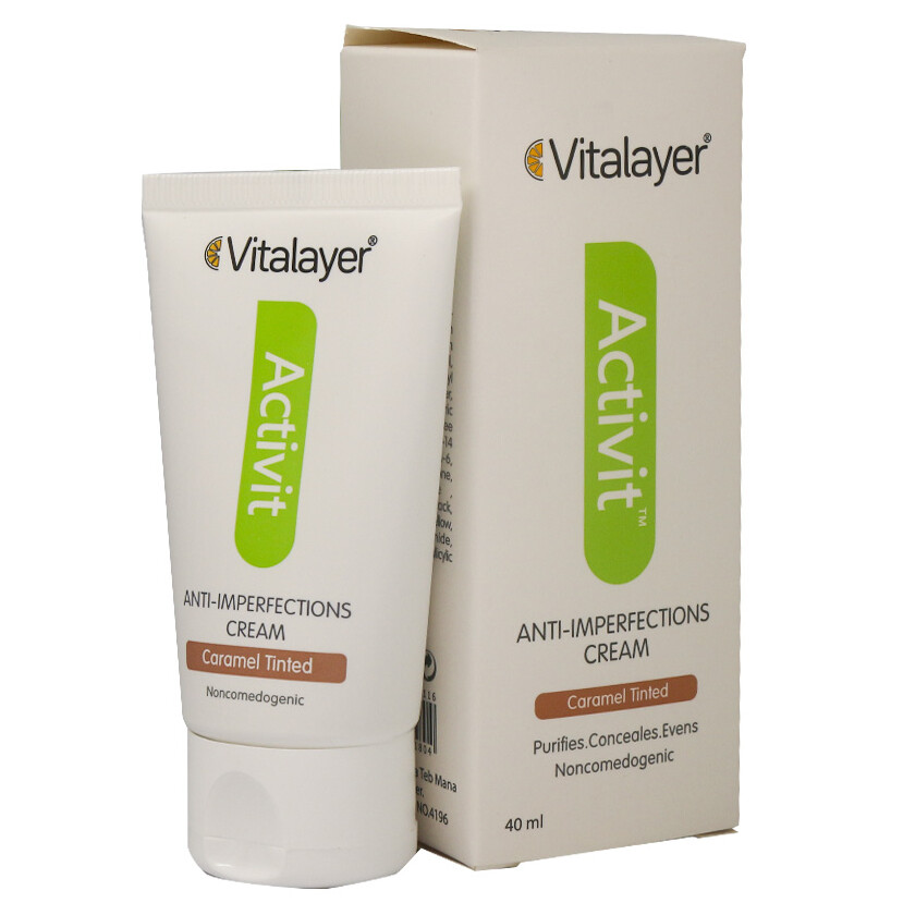 کرم ضد جوش اکتی ویت بدون رنگ ویتالیر 40ml