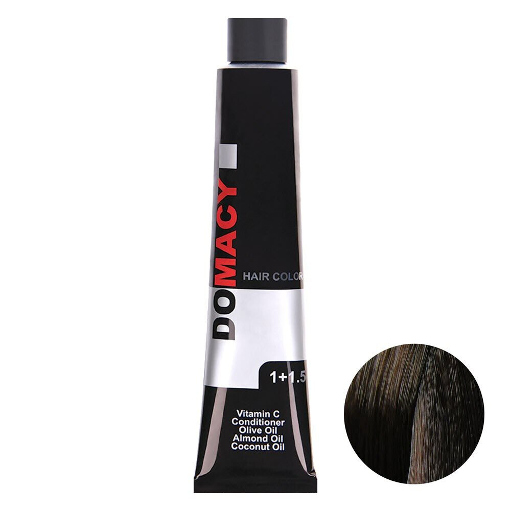 رنگ مو دوماسی کد 3.74(قهوه ای فندقی تیره)