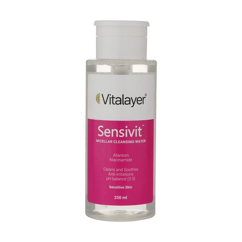 محلول پاک کننده آرایش سنسی ویت (پوست حساس) ویتالیر 250ml