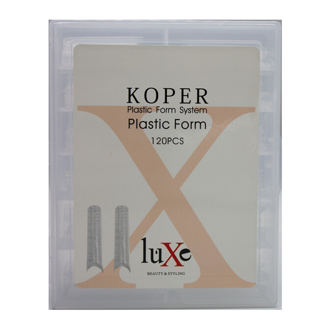 قالب کاشت ناخن کوپر لوکسی شیشه ای 120 عددی