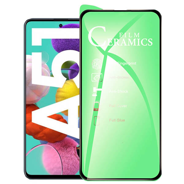 گلس سراميكى Samsung Galaxy A51 تمام صفحه و تمام چسب