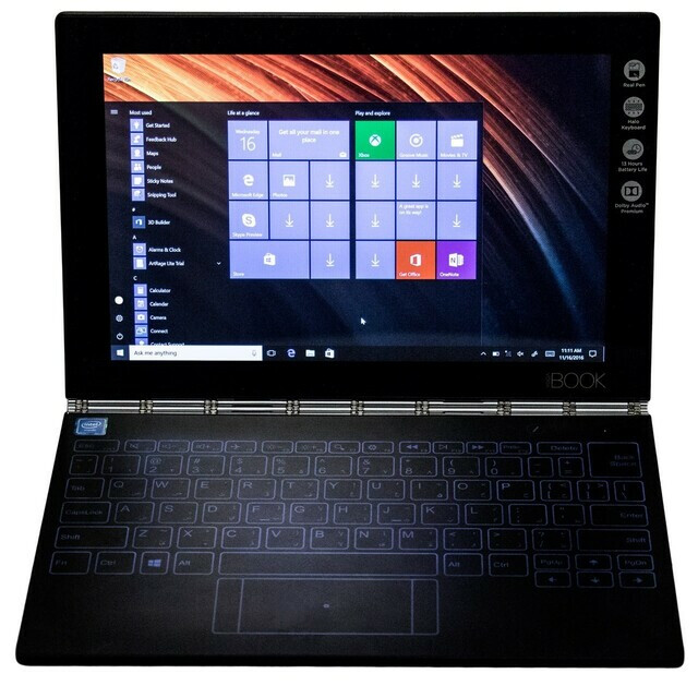 تبلت لنوو مدل Yoga Book With Windows 4G حافظه 128 گیگابایت رم 4 گیگابایت