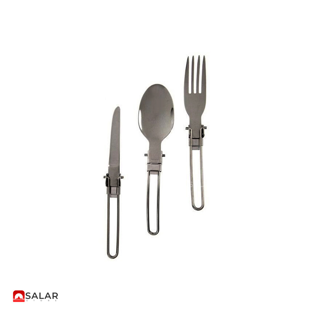 ست قاشق چنگال و چاقو تاشو مسافرتی