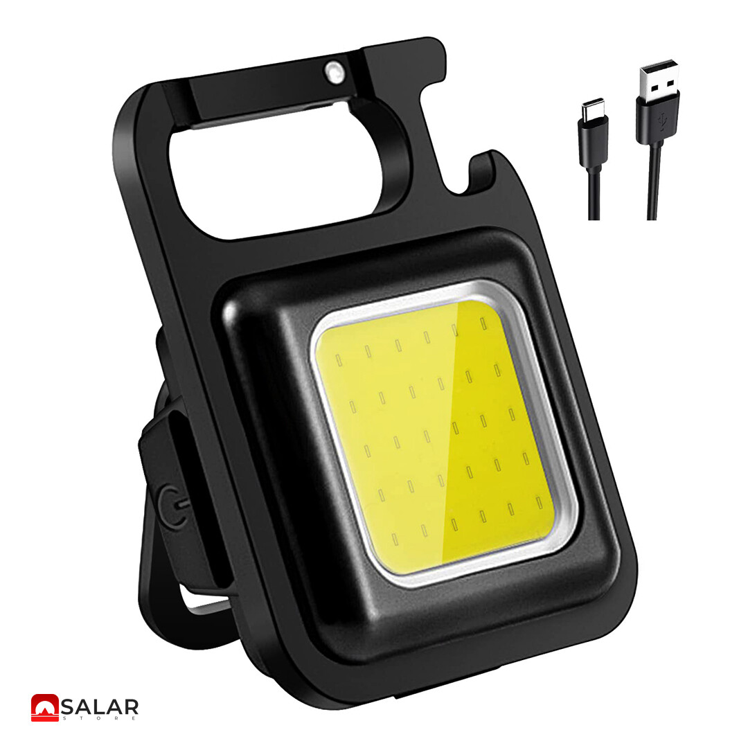 چراغ قوه مگنتی شارژی COB RECHARGABLE KEYCHAIN LIGHT