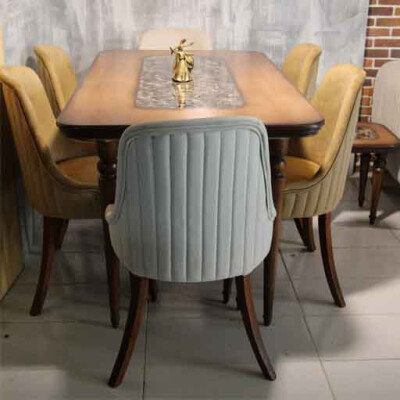 میز ناهارخوری مدل ملورین 6 نفره