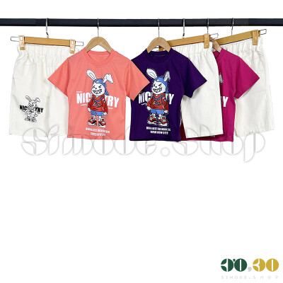 تیشرت شلوارک 35-50 خرگوش دخترانه