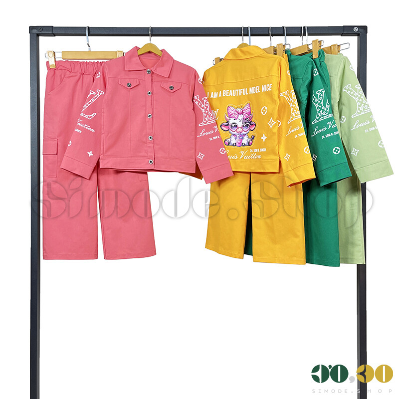 کراپ شلوار 40-55 رنگی لوییس دخترانه