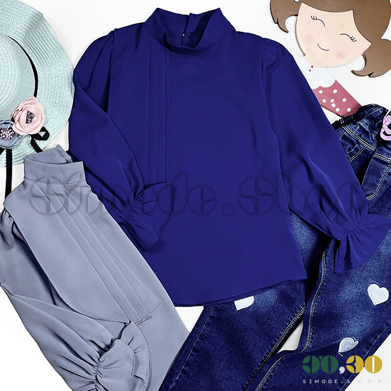 شومیز یقه پلسیه40-60دخترانه