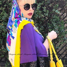 ست رنگ سال و اصول ست کردن رنگ بنفش