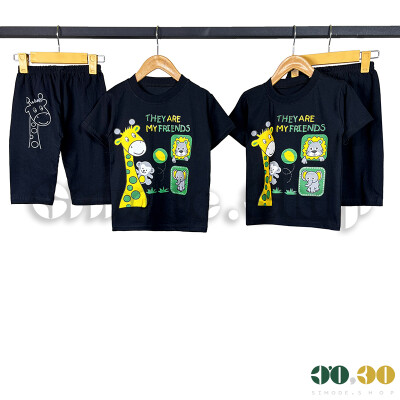 Giraffe T-shirt and shorts 40/45 for boys