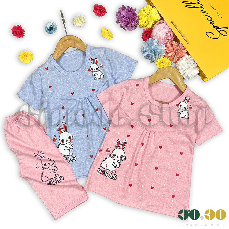 سارفون وشلوارک 35/40خرگوش دخترانه
