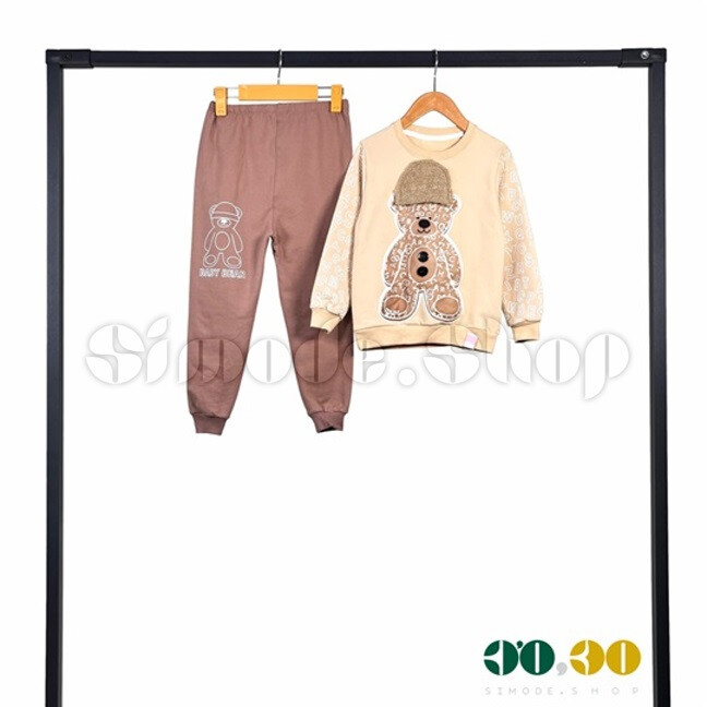 بلوز شلوار 40-45 خرسی پسرانه