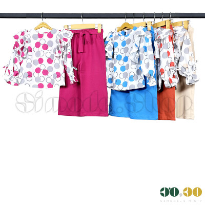 شومیز شلوار 35-50 پرکدار دخترانه