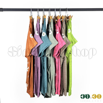 تیشرت شلوارک فری سایزتا48گل بابونه زنانه